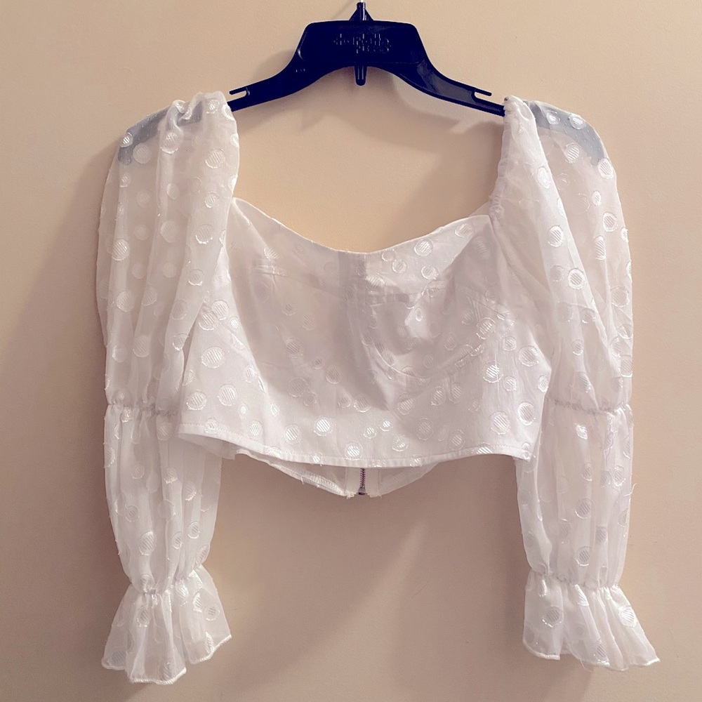 Puffy sleeve Crop